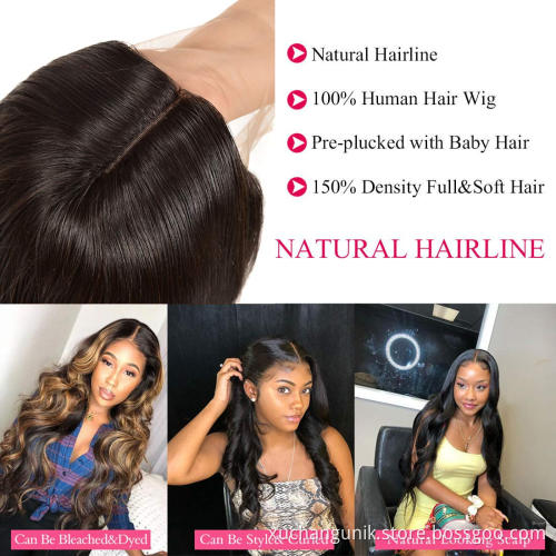 New Arrive best popular T part wigs for women wholesale mink virgin brazilian straight human hair wig lace front wigs supplier